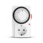 Delight Analóg kapcsolóóra - LED visszajelző - 16A - 3680W (20290B)