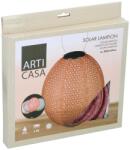 EDCO ArtiCasa Ovális napelemes fénynyomat mintás Party LED-es Lampion, 29 x 20 cm, terracotta színű, 1 db (871125224476)