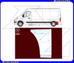RENAULT MASTER 3 2019.09-2024.02 Hátsó sárvédő hátsó rész bal (kerék mögött) "L1/L2/L3/L4-tengelytáv" (külső javítólemez) KLOKKERHOLM 6089601