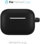 FixPremium - Silicon Caz cu Karabinou pentru AirPods Pro, negru