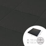  ReFlex Playzone45 esésvédő gumilap - 4, 5x100x100 cm fekete