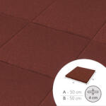  ReFlex Playzone40 esésvédő gumilap - 4x50x50 cm vörös