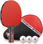 JOOLA Pingpongütő szett tokkal és 3 labdával - JOOLA CARBON SPEED (54193) - sportsarok