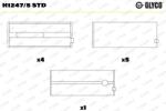 GLYCO Ložisko kľukového hriadeľa GLYCO H1247/5 STD (H1247/5 STD)