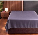 First Choice® Cearceaf pat dublu 240x260 cm, bumbac satinat premium, Gri