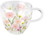 Ambiente Pastel flowers duplafalú üvegcsésze 250ml