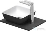 Duravit SIVIDA 30x30 cm-es mosdó+41 cm-es pult kombináció Sivida bútorhoz, matt szatén fehér/matt sötétszürke 268023FI00 (268023FI00)
