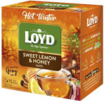 LOYD Gyümölcstea LOYD Piramis Hot citrom-méz 15x3 g - papir-bolt