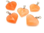 R. M. ékszer Érzelmi harmónia narancs szelenit szív medál 25mm (022355)