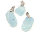 R. M. ékszer Nyugodt erő akvamarin nyers medál 20-35mm (022417)