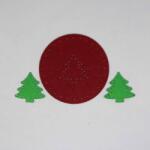 Penta collection Filcfigura készlet, varrható (bordó kör és fenyő)