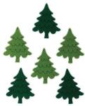 Penta collection Filcfigura - Fenyő gravírozott (6 db/cs, átm. kb. : 6 cm)