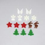 Penta collection Filcfigura - Gomb alakú filcfigura karácsonyi "A" szort. (kb. 2, 5 cm )