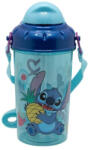 Stor Stitch szívószálas kulacs zárható fedéllel 465ML