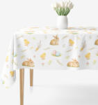 Goldea húsvéti szögletes teflonos asztalterítő - vidám húsvét 120 x 140 cm