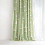 Goldea húsvéti dekor függöny - libák és húsvéti tojások 160x150 cm