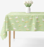 Goldea húsvéti szögletes teflonos asztalterítő - libák és húsvéti tojások 80 x 80 cm