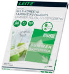 LEITZ Meleglamináló fólia, 80 mikron, A4, fényes, öntapadó, LEITZ (33872) - iroszer24