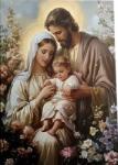 NORIMPEX - Puzzle Tablou Diamant: Sfânta Familie 30x40cm - 1 - 39 piese