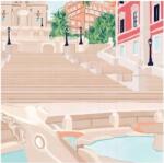 NORIMPEX - Puzzle Tablou Diamant: Trepte spaniole 30x40cm - 1 - 39 piese