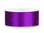 PartyDeco Panglică de satin - violet 25 mm / 25 m