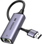 UGREEN ADAPTOR RETEA Ugreen, "CM648" USB 3.0 to 2.5G RJ-45 LAN Adapter, LED, metalic, gri "25051" (timbru verde 0.18 lei) - 6941876220519 (pla/ugr/cm/rj/grcm648)