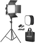 Neewer 660, panou de lumina LED, set studio cu 1 trepied, softbox pliabil, doua culori, CRI 97+, geanta transport