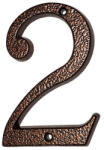  Număr " 2 " cupru antic 120mm (1105)
