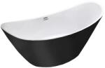 Leziter Flow 170x75 cm negru/alb (C-3025B)