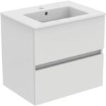 Ideal Standard Set dulap baie suspendat cu lavoar inclus 60x45 cm, 2 sertare, alb lucios, Ideal Standard Eurovit (R0572WG)
