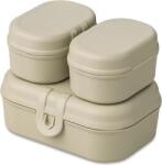 Koziol Cutii de prânz Pascal Ready Organic mini nisip 3 el (7151700)