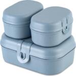 Koziol Cutii de prânz Pascal Ready Organic mini bleu 3 el (7151716)