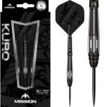 Mission Darts Dart szett Mission steel Kuro 21g, black, M4, rear taper, 95%