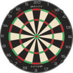 Bullet dart tábla Bullet Apex sisal, penge térrács, lézervágott digit fém számgyűrű, brazil kender, versenystandard