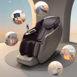 Marbo Sport Masszázsfotel Balsadena, 4d masszázs, légmasszázs, Zero Gravity, Zero Space, 6 masszázstipus, 40 párna, 20 fej, infra melegítés, lábmasszázs - kávé