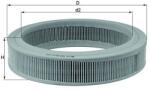 KNECHT Filtru aer KNECHT LX 108 (LX 108)