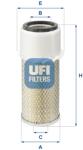 UFI Filtru aer UFI 27.924. 00 (27.924.00)