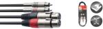 Stagg Кабел два чинча - два ж. канона STC060CMXF 60sm