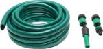  Set rola 7.5m furtun gradina PVC impletit 3/4 inch cu duza stropit reglabila, conectori si adaptor robinet 3/4-1/2 inch (DISTP01)