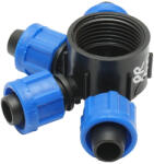  Distribuitor imbinare tub, banda picurare 17mm cu 4 capete pentru sisteme de irigatii (DISPR40)