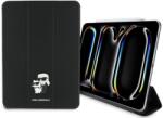 KARL LAGERFELD KLFC11PM24SAKCK iPad Pro 11" 2024 könyv tok fekete Saffiano mágneses Karl & Choupette (KLFC11PM24SAKCK)