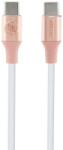 Guess GUCCLALRGDP USB-C kábel - USB-C 1, 5m gyorstöltés rózsaszín dombornyomott logóval (GUCCLALRGDP)