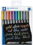 STAEDTLER Művészeti ecsetfilc Staedtler Design Journey metálszínű 10 db-os klt (8321 TB10)