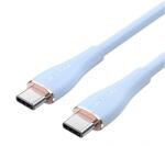 Vention USB-C 2.0/M -> 2*USB-C/M, (5A, szilikon, kék), 1, 5m, kábel