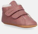 Froddo csecsemő bőrcipő PREWALKERS FURRY BASIC - rózsaszín 22