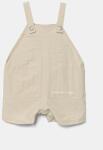 Tinycottons baba kezeslábas SOLID SHORT DUNGAREE - bézs 86
