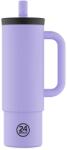 24Bottles termosz bögre Straw 800ml Erica - lila Univerzális méret
