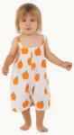 Tinycottons pamut rugdalózó APPLES BABY DUNGAREE - bézs 86