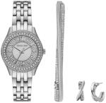 Michael Kors karóra, karkötő és fülbevaló - ezüst Univerzális méret (MK4975SET)