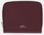 APC A. P. C. bőr pénztárca PORTE. MONNAIE CHELSEA - lila Univerzális méret